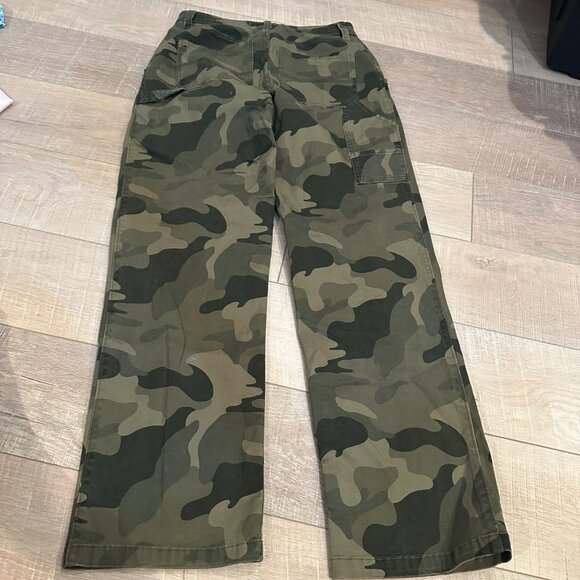 HOLLISTER WOMENS HIGH RISE UTILITY PANTS 7L (28) CAMO CAMOFLAUGE - Picture 8 of 9